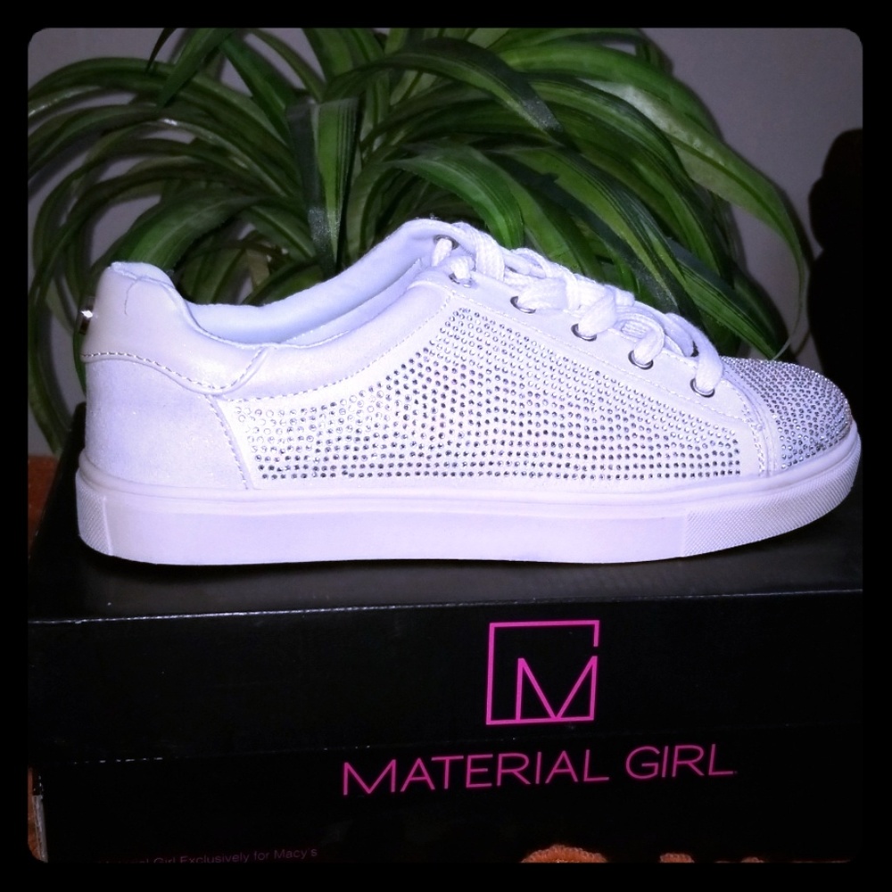 Material Girl Womens Elanie Fabric Low Top Lace Up